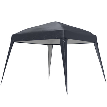 Outsunny Replacement Canopy Top for Gazebo 3x3m, Water-Repellent, Stable, Winter-Proof - Pavilion Roof for Pop-Up Gazebo, Storm-Resistant Party Tent, Replacement Cover with Single Roof Canopy for Garden Gazebo, Dark Grey | Aosom
