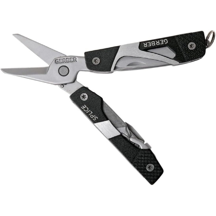 Мультитул Gerber Vise Pocket Tool з плоскогубцями, 10 функцій, з ножицями (8 інструментів), алюміній/нержавіюча сталь, чорний