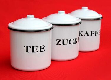 Ambiente Haus 51206 Tea/Coffee/Sugar Box 12 cm Enamelled