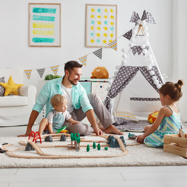 Relaxdays Children's Shelf Llama with Boxes