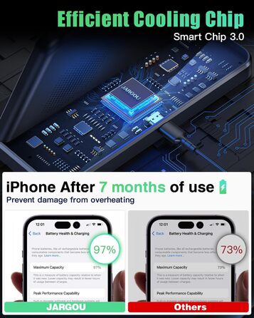 Бездротовий зарядний пристрій 3-в-1 JARGOU для Apple Watch, iPhone та AirPods Pro (чорний)