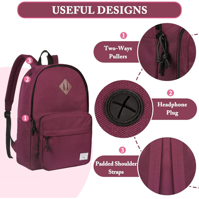 Шкільний рюкзак для підлітків: легкий, 15.6