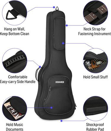 Гітарний кейс Donner 41 дюйм, 5 мм товщина