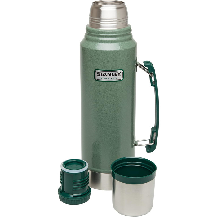Stanley Classic Legendary Thermos - Keeps Drinks Hot or Cold for 24-32 Hours - Dishwasher Safe - Leakproof Lid Doubles as a Cup - BPA-Free Insulated Flask - Stainless Steel Thermos