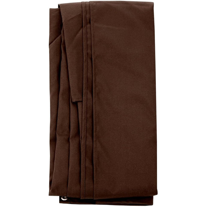 Mendler Replacement Canopy for Luxury Gazebo Awning HWC-A96, Parasol Cover Replacement Cover, 3x3m (Ø4.24m) Polyester 2.7kg - brown