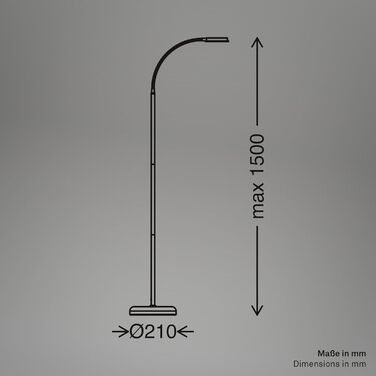 LED лампа BRILONER з сенсорним керуванням, регулюванням яскравості, поворотним кріпленням, для дому, офісу та читання, бежевого кольору, 32,5x13x40 см