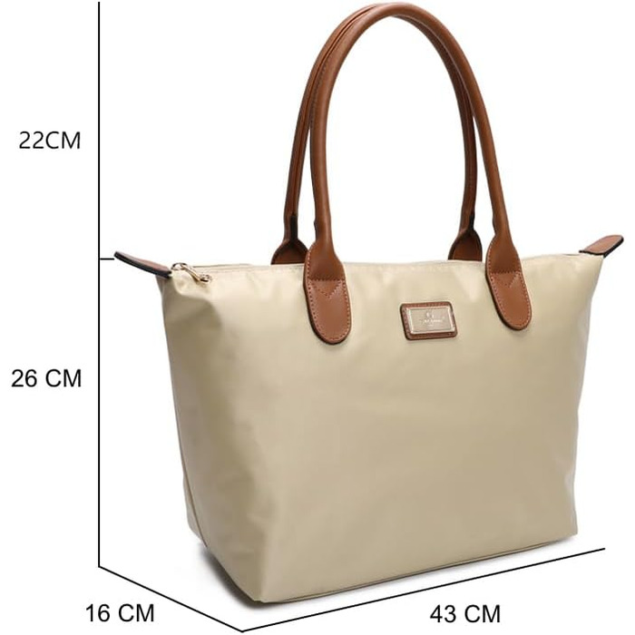 Сумка жіноча Gallantry Paris Shopper бежевого кольору зі штучної шкіри - стильна сумка-шопер на плече