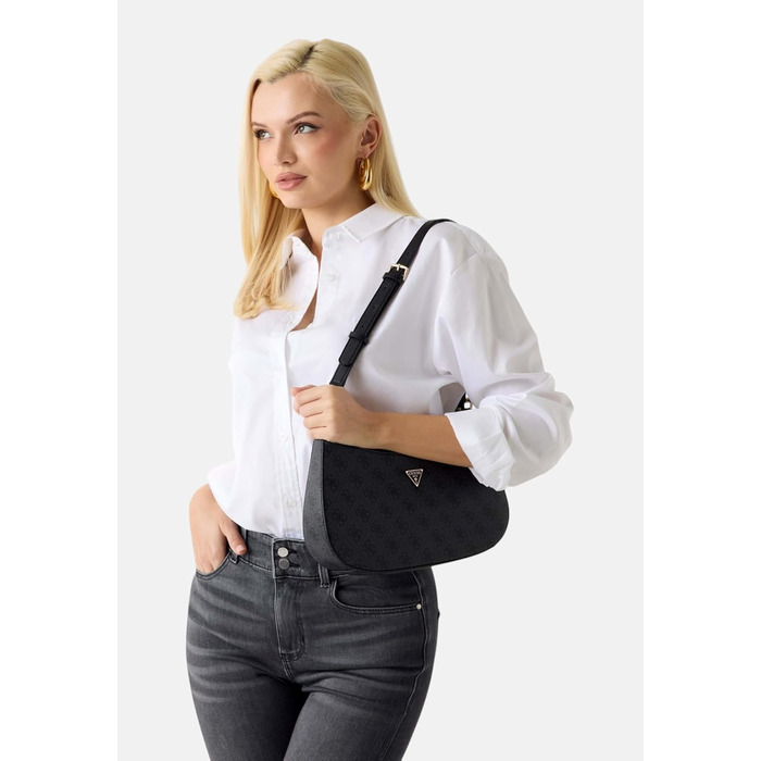 Сумка жіноча GUESS Noelle II Top Zip через плече Coal Logo, оригінал