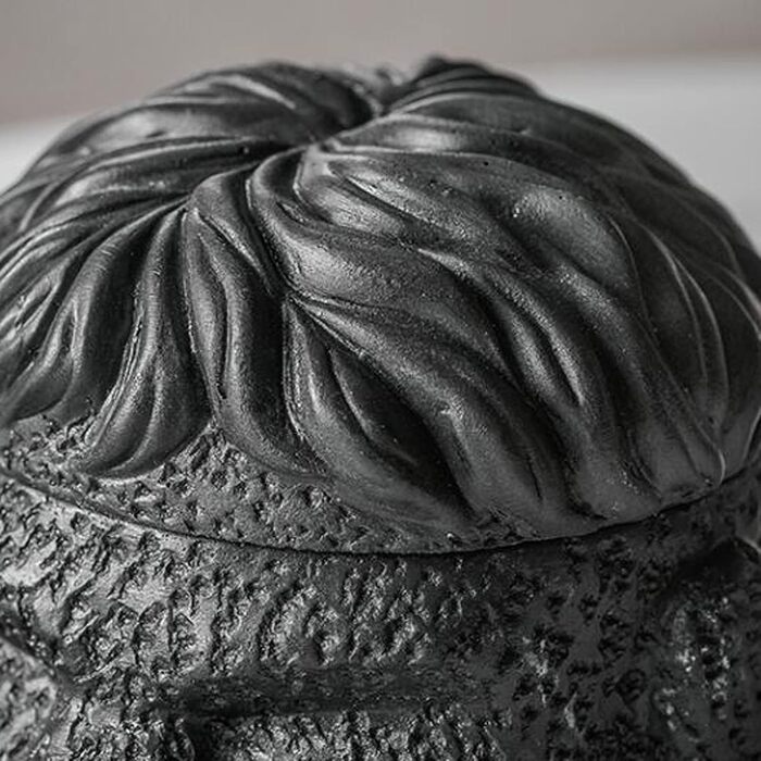 Відро для сміття на вулицю та балкон, герметичне, як стильний декор. Підходить для бетону та нержавіючої сталі. Чорний колір