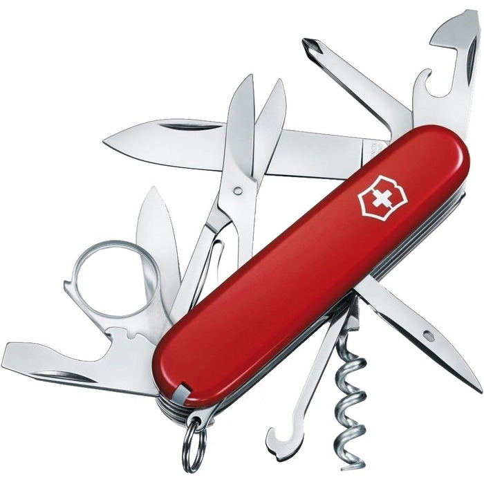 Мультитул Victorinox Explorer - Швейцарський ніж, 16 функцій, червоний
