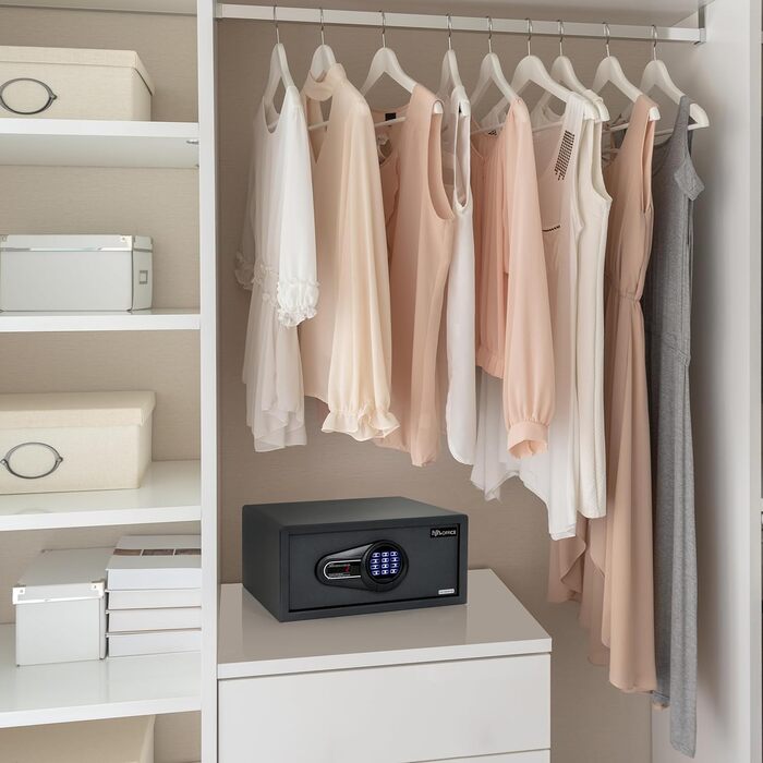 Сейф офісний Tresor COMPACT III, сталевий, чорний, 20x31x20 см, електронний замок, об'єм 25.5 л