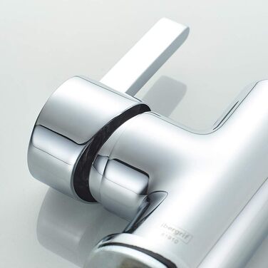 Кухонний змішувач IBERGRIF M22105A, однолеверний, матовий, сріблястий