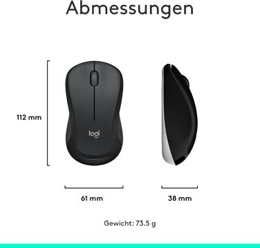 Logitech MK540 Advanced Kombi: Бездротова клавіатура та миша для Windows (QWERTZ, чорний)