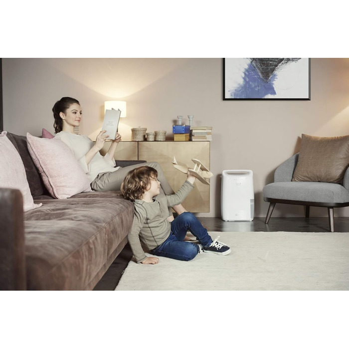 Зволожувач повітря De'Longhi Tasciugo AriaDry DEX210SF - портативний, 10л/день, 3-х фільтри, сушка білизни, захист від плісняви
