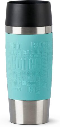 Термокружка Emsa Travel Mug Classic, 360 мл, Mintgrün, з рукавом, 4 год гаряче, 8 год холодне, 100% герметична