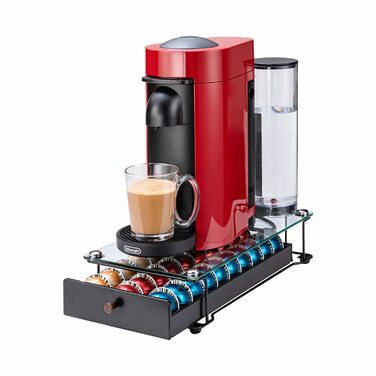 Підставка для капсул Nespresso Vertuo (30 капсул) скляна з ручкою