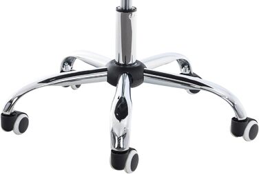 Офісний стілець CLP Deli V2 з штучної шкіри, сірий | Регульована висота сидіння, м'яке сидіння