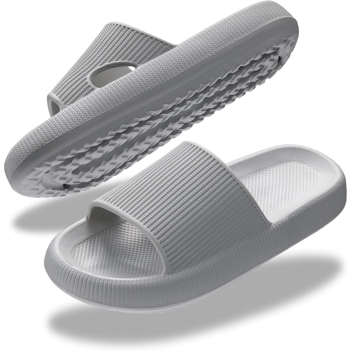 Тапочки для дому Donpapa: зручні, неслизькі, літні, для чоловіків та жінок (42/43 EU, сірий)