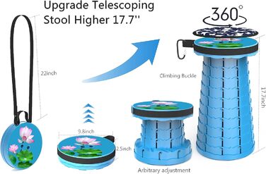 Зручний складаний стільчик Alevmoom з подушкою, для кемпінгу, подорожей та відпочинку на природі (200 кг)