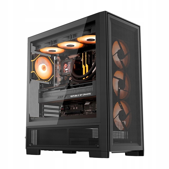 Корпус для ПК DarkFlash AIRNOVA Big Tower ATX, Чорний, 3 вентилятори