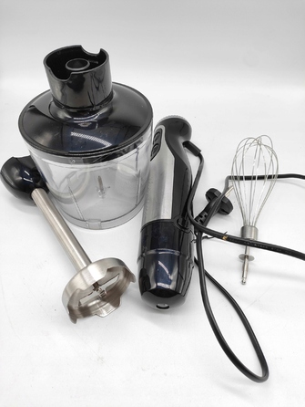 Погружний блендер Bonsenkitchen HB3203 1000 Вт, сріблястий/сірий