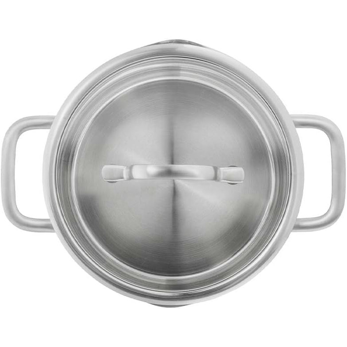 Набір каструль ZWILLING TrueFlow з кришками, 5 предметів, нержавіюча сталь, для індукційних плит, сріблястий