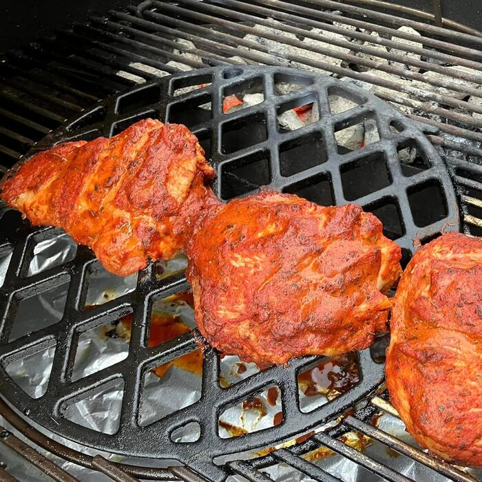 Чугунний Grillrost Onlyfire для Weber Kugelgrill, діаметр 30 см, сумісний з серією Gourmet BBQ