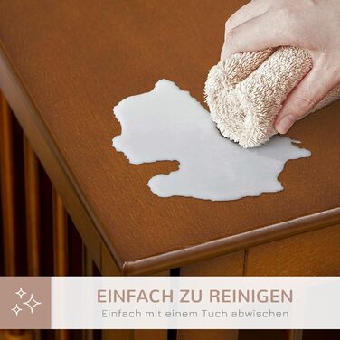 Клітка для собак PawHut, переноска для тварин, собача будка для середніх собак, переноска для собак в приміщенні, клітка для тварин з замком, коричнева, 80,5 x 59,5 x 67,5 см