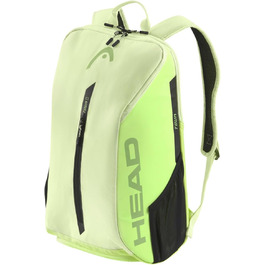 HEAD Tour Backpack 25L - Black/White (Sage) - Tennis Backpack for Travel & Gear Storage