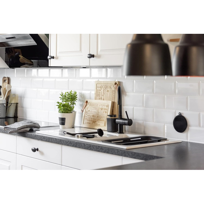 Дозатор для мила WENKO Rotello, 250 мл, з бамбуковими деталями, для мила та засобів для миття посуду, чорний/натуральний