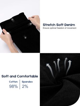 Жіночі джинси Chase Hot Bootcut з високою талією, еластичні jeggings, 4 кишені, чорний колір, розмір XXL, довжина штанини 31