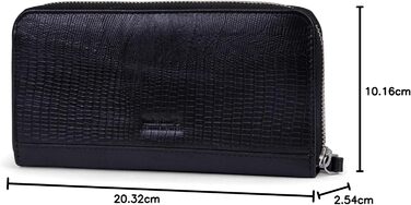 Timberland Women's Leather RFID Zip-Around Wallet Clutch with Wristlet Strap
