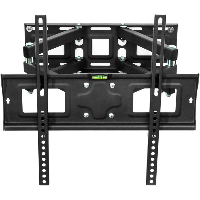 Кріплення для телевізора tectake® настінне, поворотне та нахильне, VESA до 600x400, для телевізорів 81-254 см (32'-100'), до 120 кг, чорне. Сумісне з 32'-100' (сумісне з 26'-75')