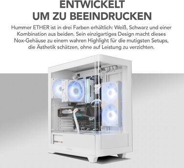 Ігровий корпус NOX Hummer BIOS Midi-Tower ATX/Micro-ATX/ITX з 8