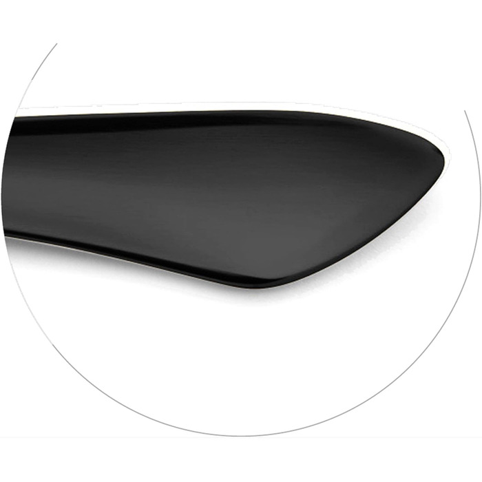 Набір столових приборів Amefa INSTINCT 16 шт. (4 особи) | Чорний, нержавіюча сталь 18/0, матове покриття, PVD | 4 виделки, 4 ножі, 4 ложки, 4 чайні ложки