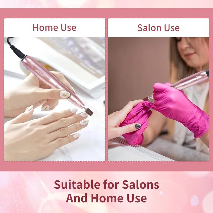 Електрична фрезер для нігтів JODSONE 6 в 1 – бездротова, 20000 об/хв, USB-зарядка, для гель-лаку, манікюрний набір з регулюванням швидкості