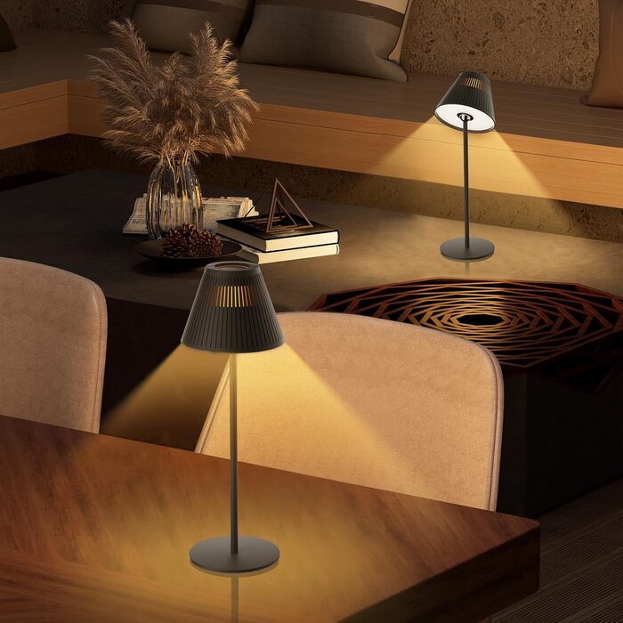 Honeywell LED лампа настільна диммерна акумуляторна RGB, Sunturalux, 5200mAh, бездротова, перезаряджувана, біле світло 5500K (1 шт.)