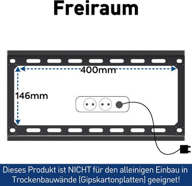 Кріплення для телевізора Mounting Dream MD2361-K-03: жорстке кріплення для LED, LCD, OLED, Plasma TV 66-140 см (26-55 дюймів) з VESA 50x50-400x400mm, до 45,5 кг
