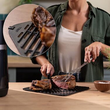 Аерофритюрниця Cecotec Cecofry&Grill Duoheat 10000 з грилем, 2800 Вт, 10 л, з вікном перегляду, чорна