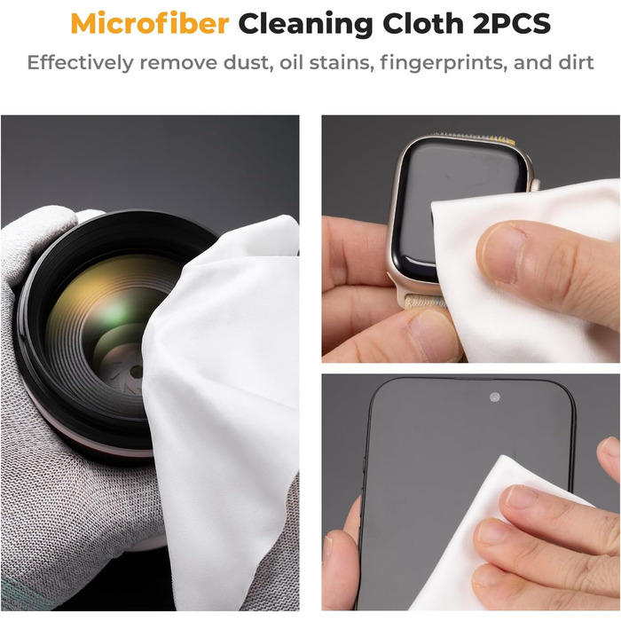 Набір для чищення об'єктивів K&F CONCEPT 15-в-1: Lenspen, тканина мікрофібри, рідина для чищення