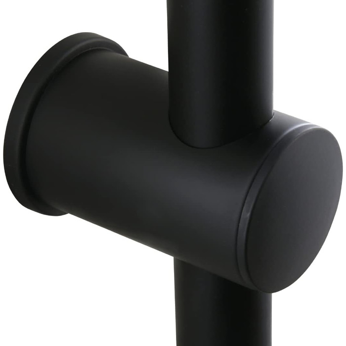 aquaSu® Shower Set Acana | Black | Showerhead: 3 Spray Patterns, Pattern Change via Button & 12 cm Spray Plate | 150 cm Metal Shower Hose | 60 cm Shower Rod | Slider | Anti-limescale Nozzles | 72288 9