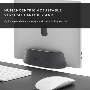 HumanCentric Adjustable Laptop Stand & Dock - Leather - for MacBook Pro & Laptops (0.5-1.5