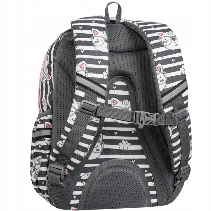 Багатовідсіковий шкільний рюкзак CoolPack (білий, чорний, рожевий), 21 л