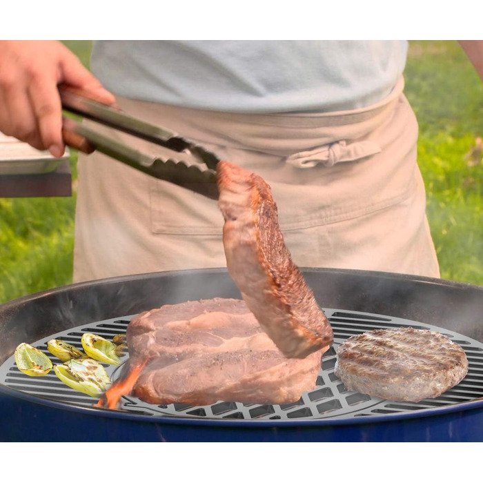 Набір чавунних решіток для гриля Onlyfire Sear Grate, сумісний з Weber 57 (кульова гриль)