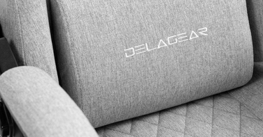 Ігрове крісло Delagear G 404, сіре, тканинне