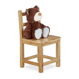 Relaxdays Kids' Chair RUSTICO Natural