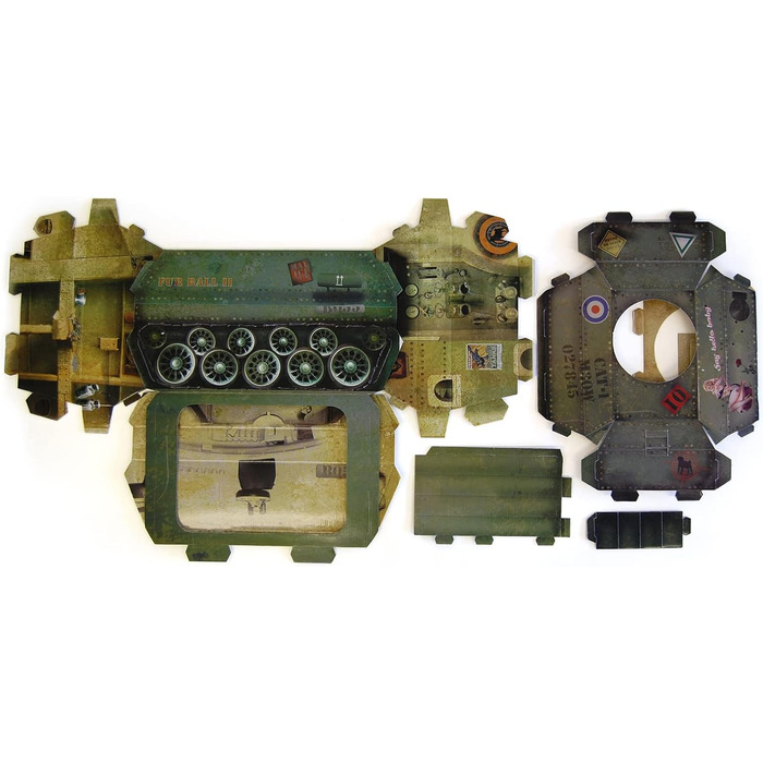 Будиночок для котів Tank від Suck UK: картонний будиночок, іграшка та ліжко для котів, інтерактивна іграшка, оригінальне аксесуар та подарунок для котів, іграшка для дому та вулиці