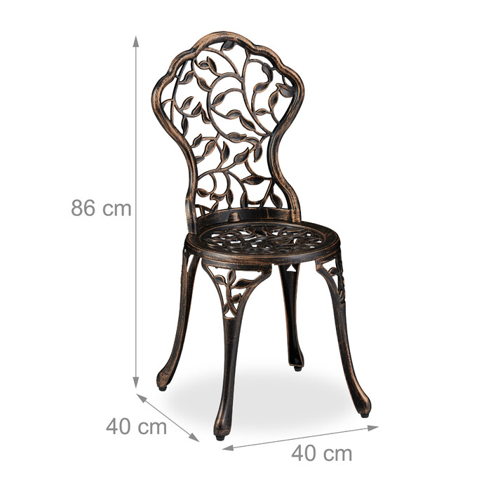 Relaxdays Balcony Furniture Set in Antique Design