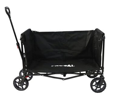 Фросал Візок для собак Бруно, чорний, складний | Транспортний візок для собак з легким доступом