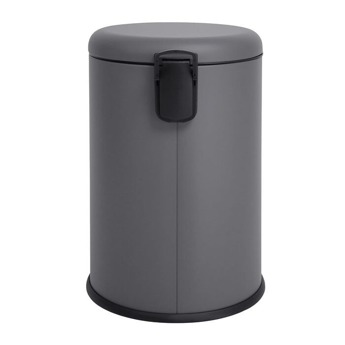 Сміттєве відро SVITA T20 з нержавіючої сталі, 20 літрів, з педаллю, сірого кольору